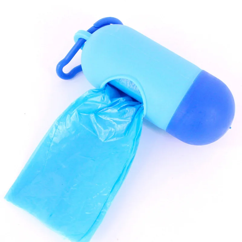 Practical Pet Dog Poop Bag Dispenser Waste Garbage Holder Dispensers + Poop Bags Set Pets Dogs Trash Cleaning Supplies