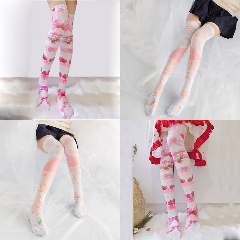 Новинка модные сексуальные женские рождественские шелковые чулки до колена