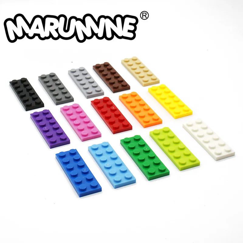 MARUMINE 100 шт. 2x6 Строительная пластина для строительных блоков игрушки создатель