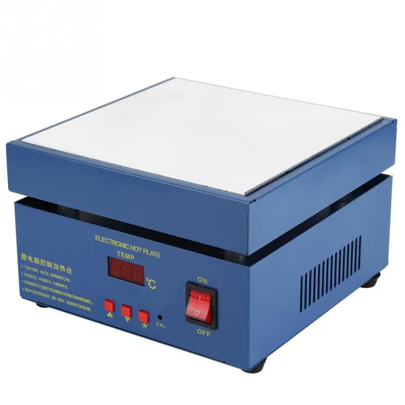 

110/220V AC 800W LED Microcomputer Electric Heating Plate Preheating Station 200*200mm