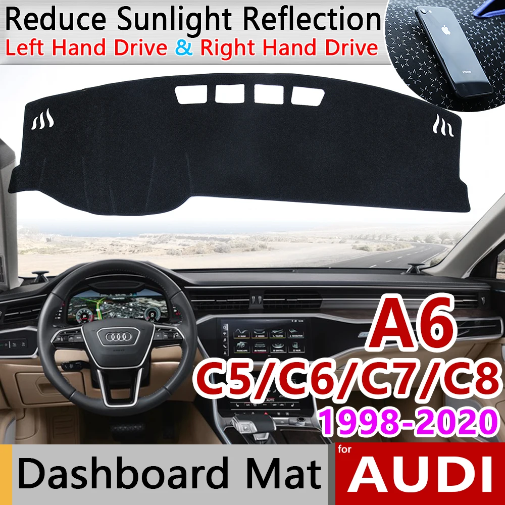 Противоскользящий коврик для Audi A6 C5 C6 C7 C8 4B 4F 4G 4K 1998 ~ 2020|Наклейки на автомобиль| |