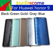 10 штук в партии для Huawei Honor 9 Задняя стеклянная крышка