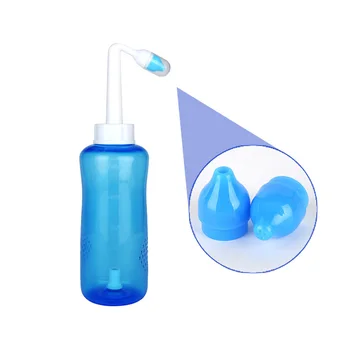 

Nasal Rinsing System Bottle Nose Wash Pot 300ml Capacity Nose Cleaner Irrigator Allergies Relief Rinse Neti Pot Sneezer Wash