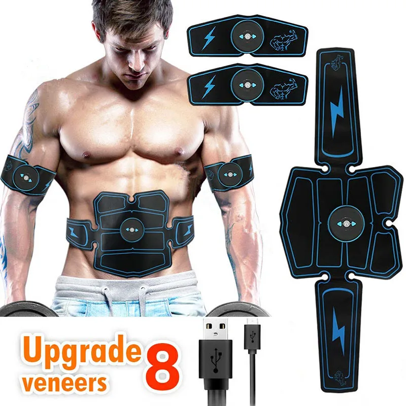 Брюшной мышечный массажер электростимулятор для похудения повязка для тела Вибрационный тренажер для упражнений массажер EMS для тренировки ног живота