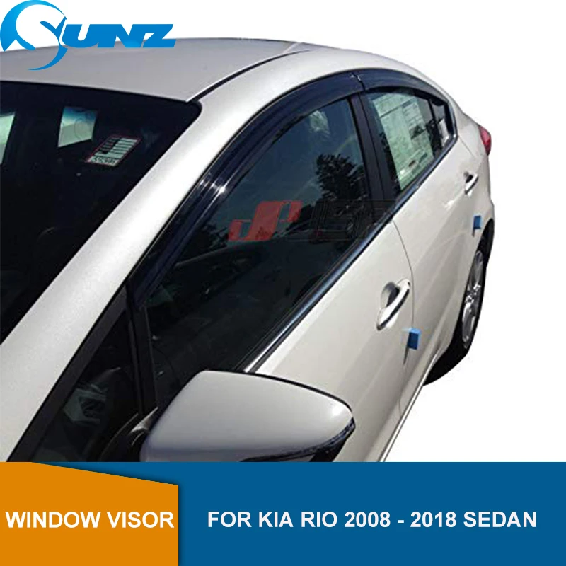Оконный козырек ДЕФЛЕКТОР ДЛЯ KIA RIO 2008 2018 седан оконные козырьки тенты для защиты