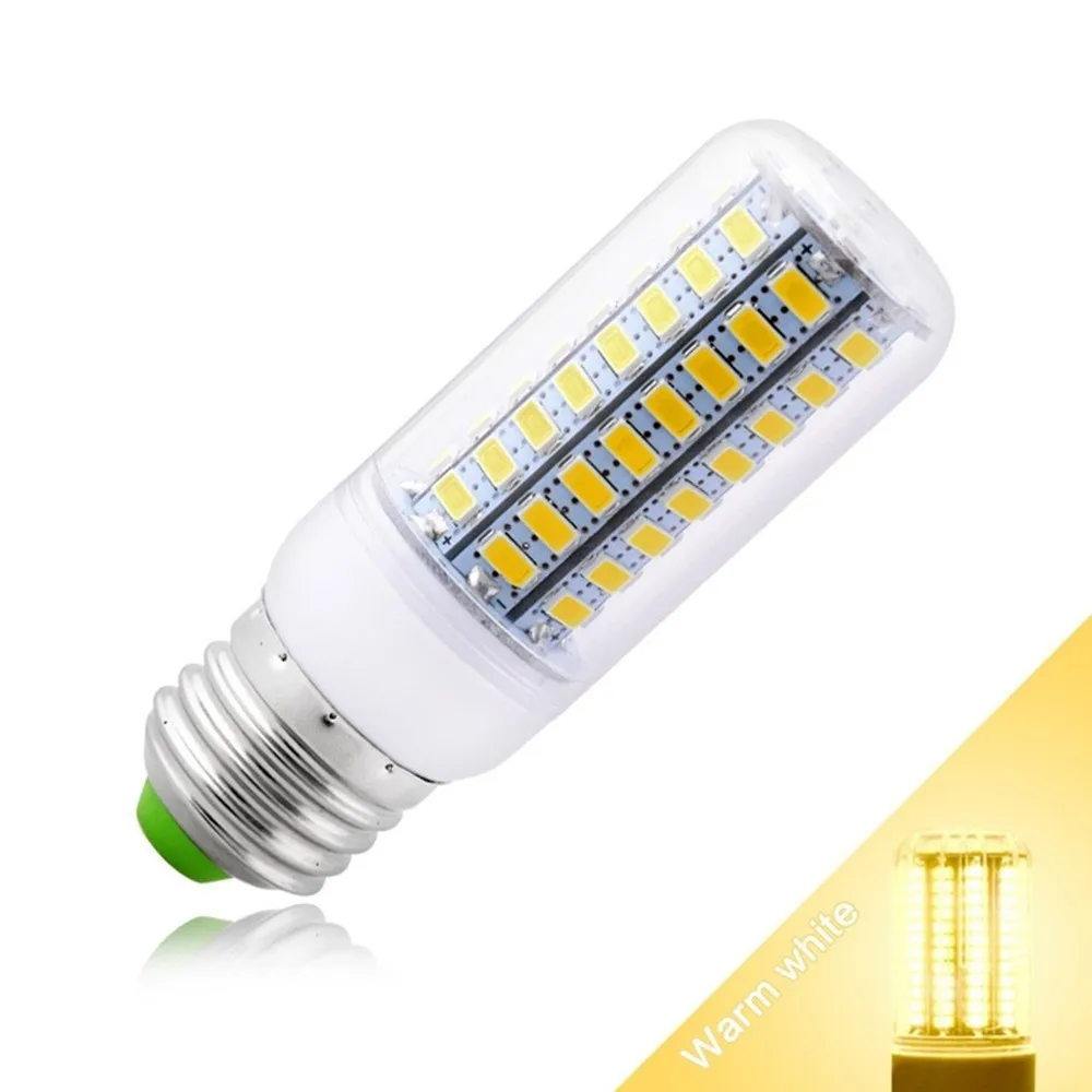 E27 светодиодный светильник E14 тип «Кукуруза» SMD5730 220V лампы 24 36 48 56 69 72 светодиодный s люстры лампы в форме свечи светодиодный светильник для украшения дома ампулы