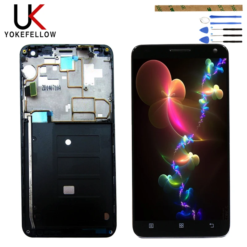 

UK Screen For Lenovo S580 LCD Display S580 Touch Screen Digitizer Panel Assembly Frame replacement parts For Lenovo S580 Display