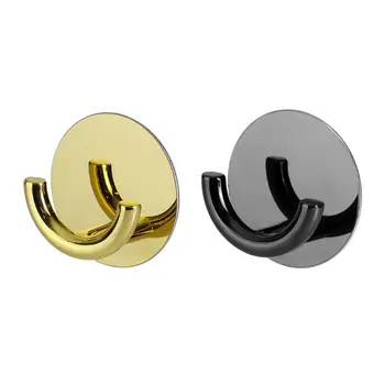 

Self-Adhesive Hooks - Heavy Duty Hook, Brushed Stainless Steel, Waterproof Wall M0XD