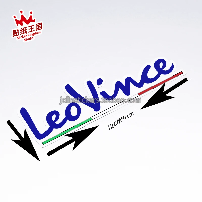 LeoVince выхлопная труба персонализированные декоративные Стикеры для автомобилей локомотив водостойкие наклейки