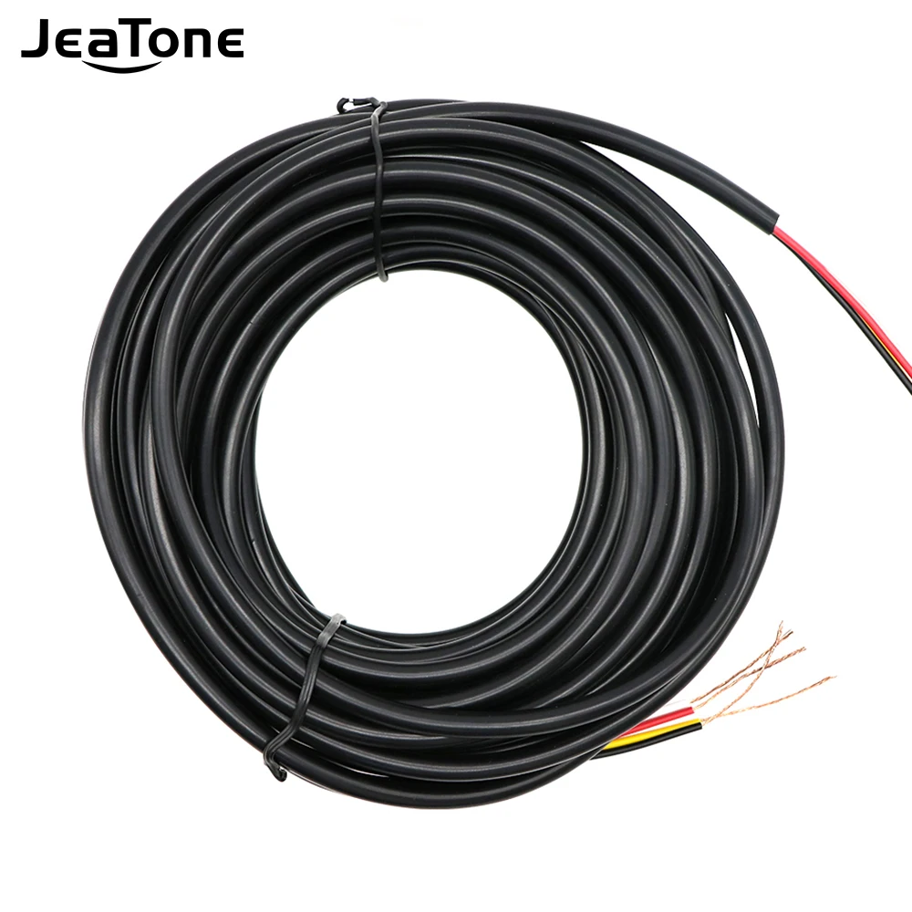 

JeaTone видео Удлинительный кабель 4x0,2 мм 10/20 метров луженая медная проволока 4-контактный расширенный кабель для работы домофона видео телефон двери