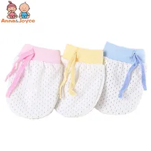 3 пар/лот милые детские Мягкий хлопок для новорожденных, младенцев, Анти-Царапины, перекладина для митенки, перчатки