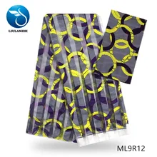 LIULANZHI африканская органза лента ткани принты мягкая 4 ярдов+ 2 ярдов шарф Анкара лента для платья швейная ML9R12-33