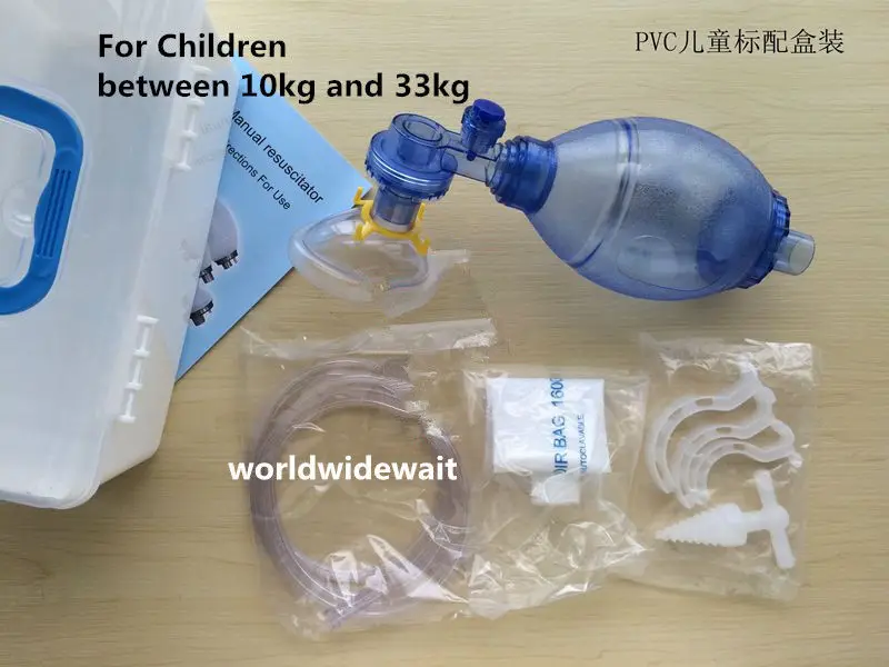 

Rescue Breathing Tool PVC Simply Respirator With Case For Children