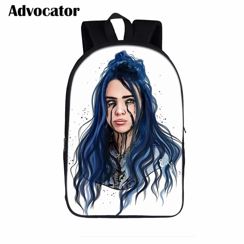 ADVOCATOR BAG Модные школьные сумки с рисунком Билли эйлиша для подростка, рюкзак большой емкости, Детская сумка, рюкзак Mochila - Цвет: ADVOCATOR BAG