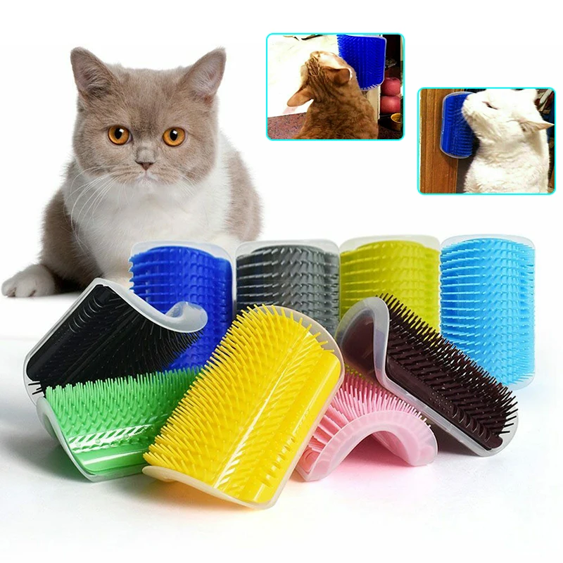 

Cats Brush Corner Cat Massage Self Groomer Comb Brush Cat Rubs the Face with a Tickling Comb Cat Product