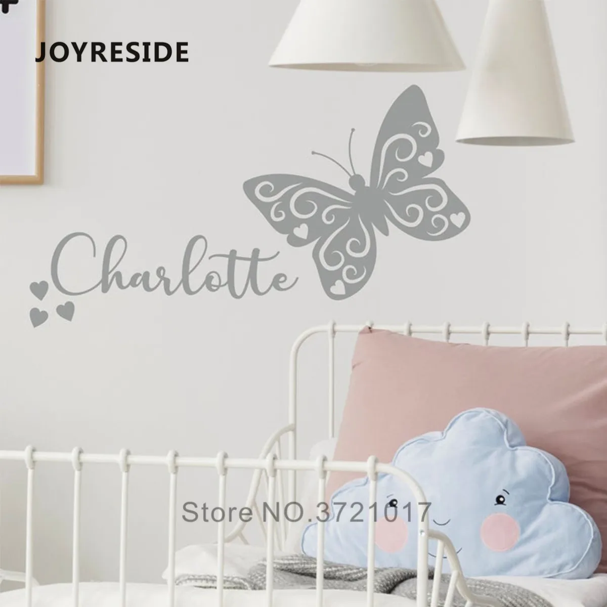 Красивые наклейки на стену с изображением бабочек joyliving виниловые в спальню для