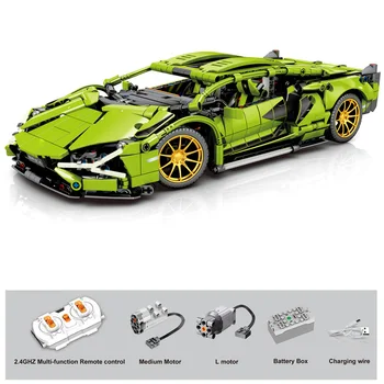 

1254PCS Technic series RC-car remote control car sports car super sports car building blocks toys for children
