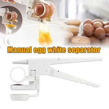 

Egg Cracker Handheld York and White Separator Helper Egg Opener Kitchen Gadget Tool K888