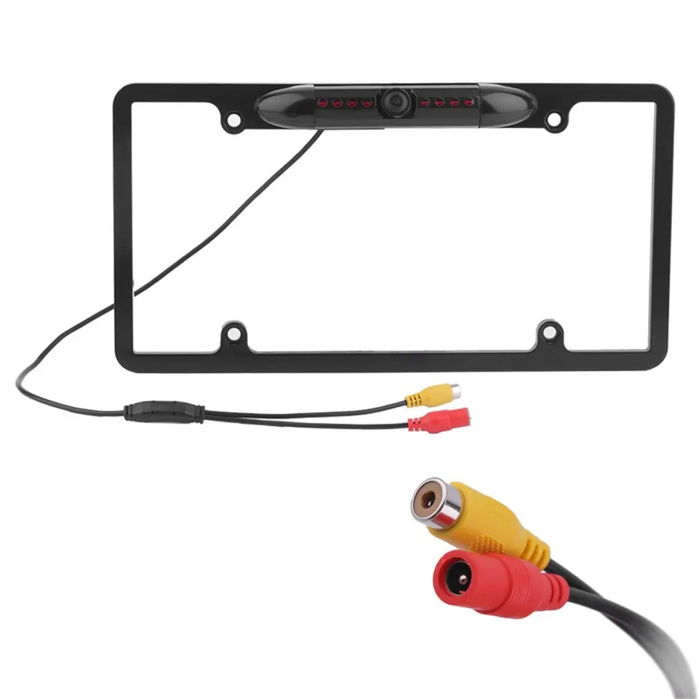 

Waterproof Car License Frame 170 Degree Lens Angle Car Rearview Parking Backup Camera Reverse Night Vision Camera