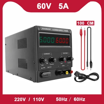 

4 Digits Switching DC Lab Power Supply 0f Adjustable 60V 5A Voltage Regulator Stabilizer Bench Source Variable Power Supply