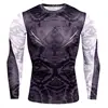 2022 Fitness MMA Running Shirt Men Rashguard Long Sleeve Compression Shirts Gym T-shirt 3D Printed Workout Sport T Shirt Tops ► Photo 2/6