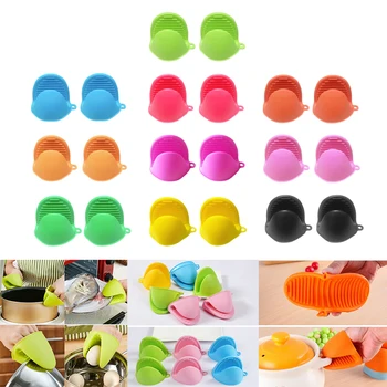 

Silicone Pinch Mitts (2 Pack) for Kitchen use as Potholder or Baking Holder Mini oven Mitts Kitchen Silicone Gloves