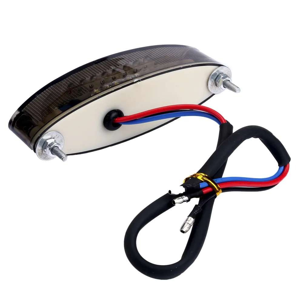 103mmUniversal подходит дымчатые линзы светодиодный мотоцикла ATV тормозной светильник яркие смарт-хвост светильник сигнала поворота Интегрированный Светодиодный стоп светильник полосы