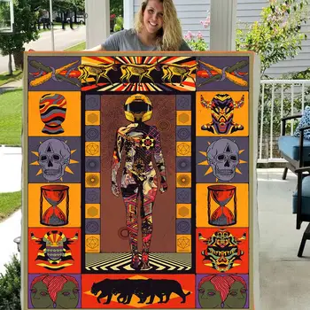 

Custom Collage Double Layer Thickened Blanket 3d Digital Printing Blanket Sofa Cover Blanket Square Plush Blanket