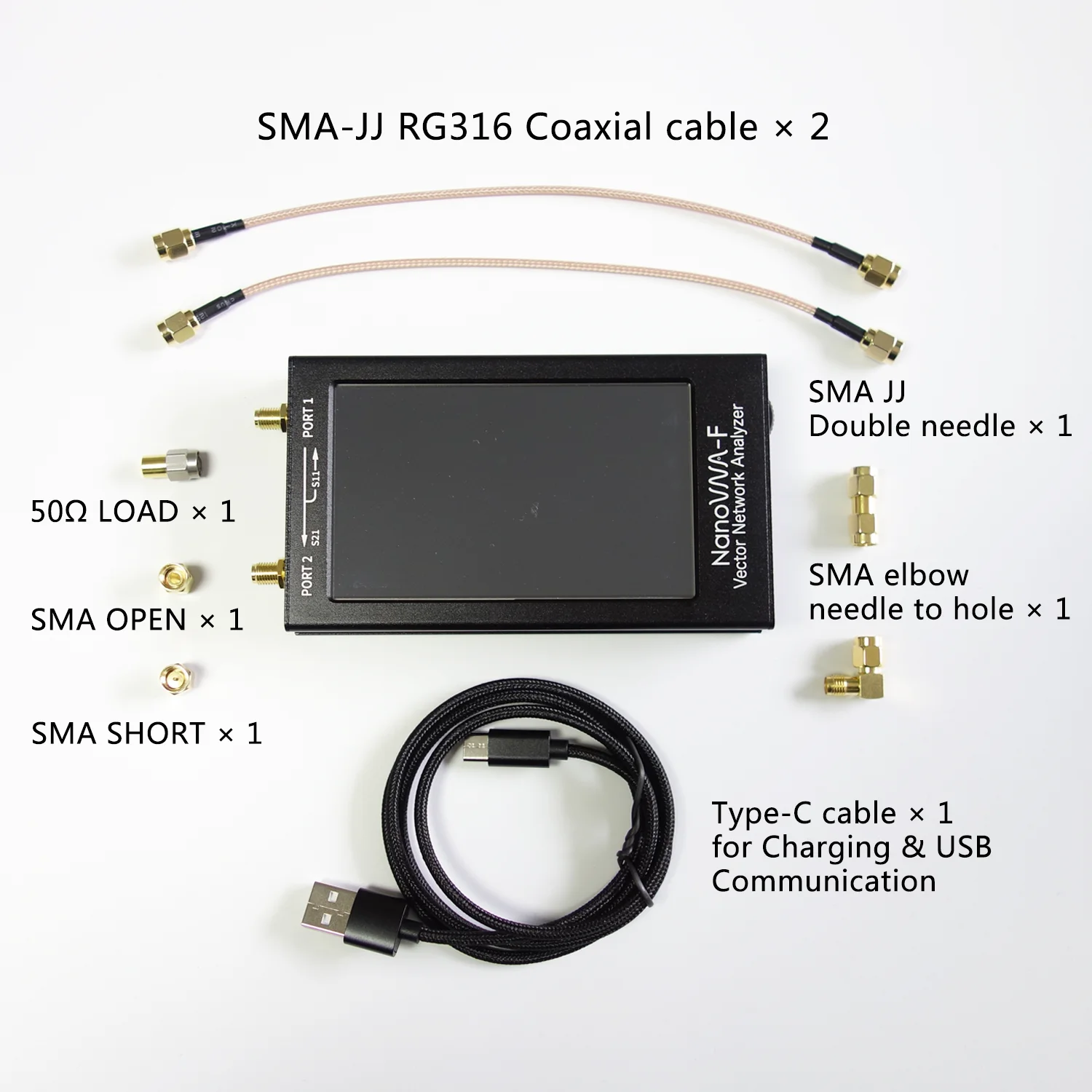 NanoVNA-F VNA HF VHF УВЧ векторная сетевая антенна анализатор+ 4,3 дюймов ips lcd+ металлический чехол+ аккумулятор 5000 мАч