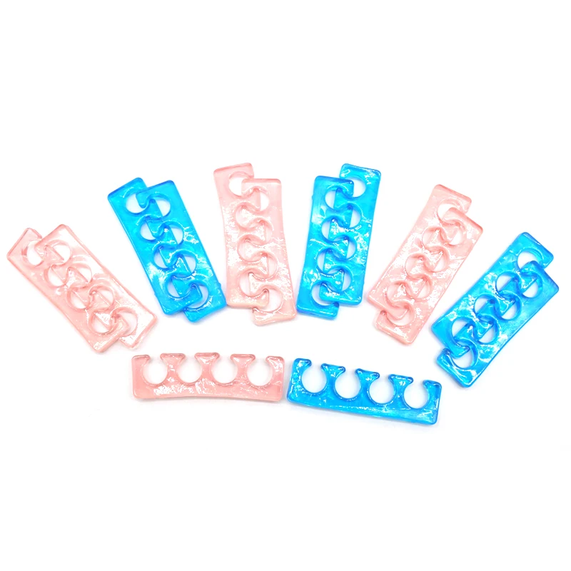 2/6/10 Pcs Soft Silicone Toe Separator Flexible Washable Finger Toe Separating Finger Spacer Manicure Straighteners Beauty Tools