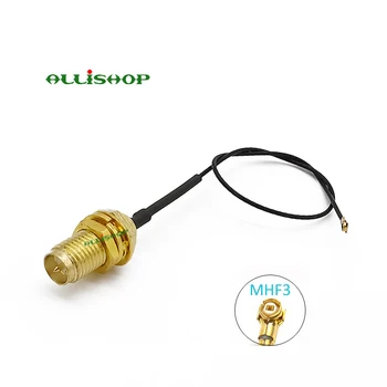 

RP SMA Female Jack Bulkhead to IPX IPEX U.FL MHF3 RF Pigtail Jumper Cable for PCI WiFi Card Intel Wireless Router Board 0.81mm
