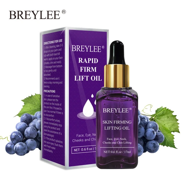 17ml BREYLEE эфирные масла быстрая укрепляющая подтяжка эссенция для лица масло массажное против морщин против старения мощный V Форма уход за кожей лица - Вес нетто: 17ml