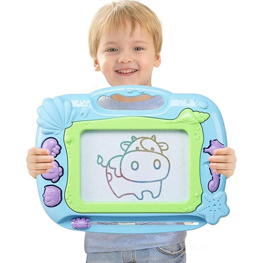 

magnetic drawing graffiti board toys kids sketch pad Doodle cartoon painting with pen toy reusable learning toy