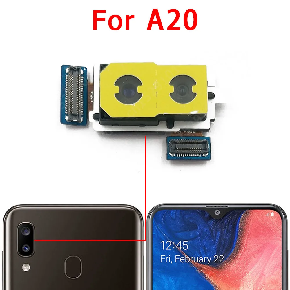 Dual Camera Module Replacement for Samsung Galaxy A20 Series - Front & Rear