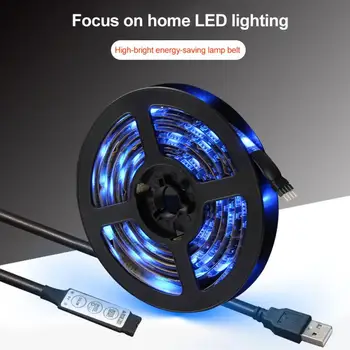 

Remote control LED strip light USB 5V flexible LED light with ribbon RGB1-3M TV backlight diode tape home party lantern decorati