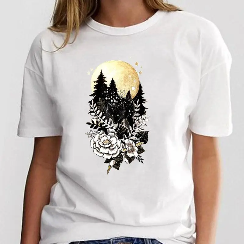 T-shirt Women Print Graphic Ladies Clothing Fashion Tee Cat Love Trend New Style Female Cartoon Kawaii Clothes T Shirt Top