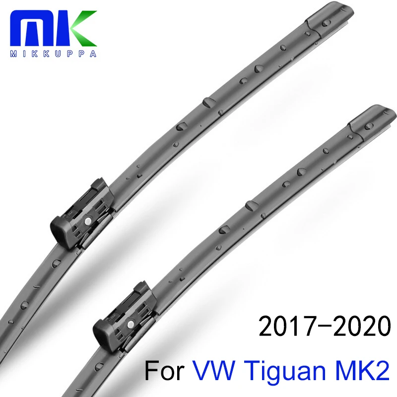 Front Wiper Blade For VW Tiguan MK2 2017 2018 2019 2020 Windshield Windscreen Window 26"+21"