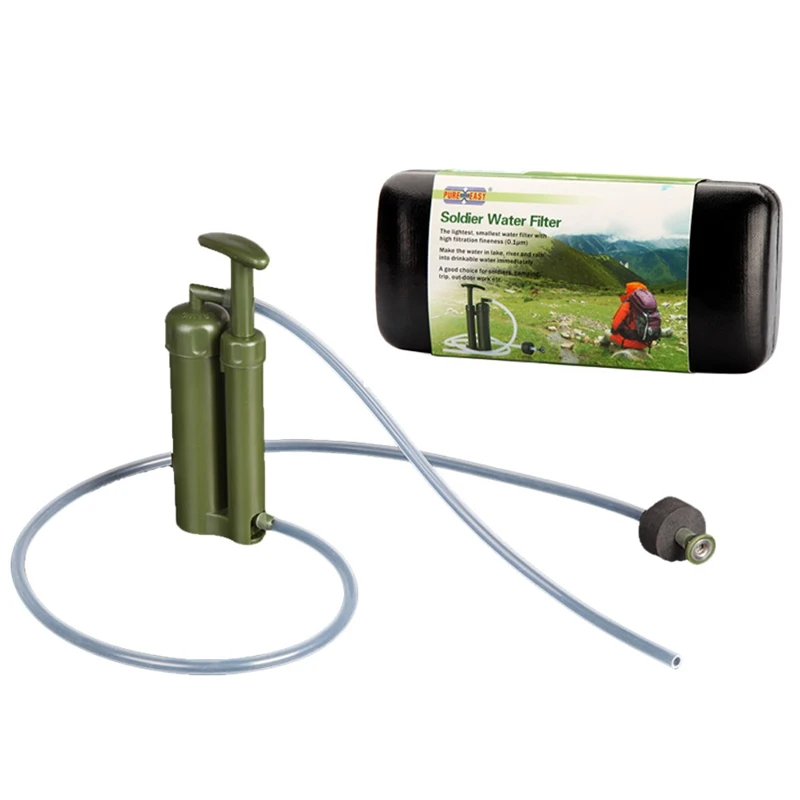 

Pure Easy Water Filter Purifier Cleaner 0.1 2000L Ceramic Soldier Water Filter Outdoor Survival Camping Emergency