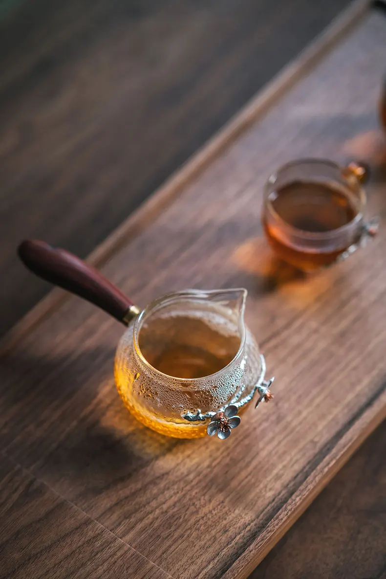 Термостойкая Стекло Чай сеператор Gongdao чашки Чай церемонии набор Чай посуда и рисунком «кунг-фу» японский Чай набор