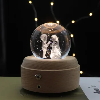 

Newlywed Night Light Projection Night Light Toggle Music Box New Bedroom Bedside Light
