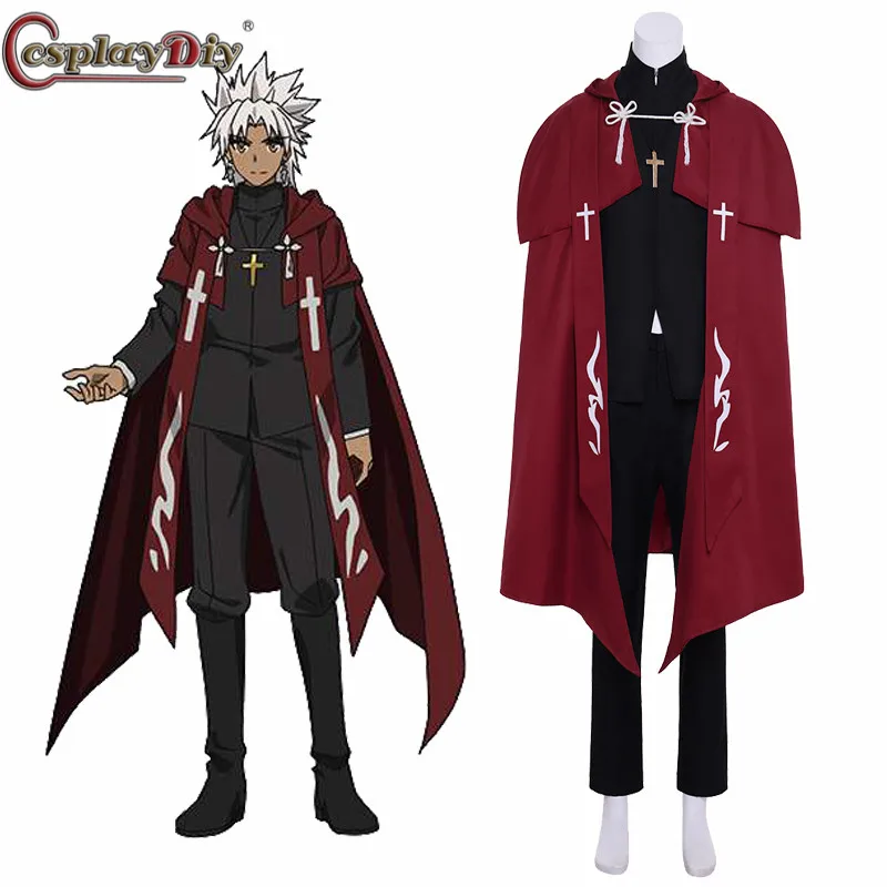 Cosplaydiy FGO Fate Grand Order Apocrypha Cosplay Amakusa Shirou Tokisada Costume Kotomine наряд для Хэллоуина на заказ |