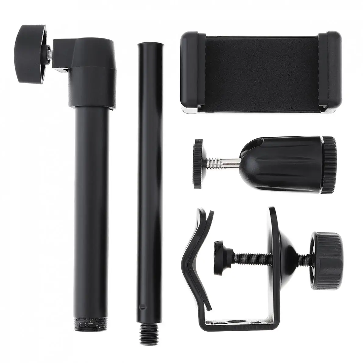 Multifunction Live Broadcast Cell Phone Holder Bracket Tripod with Table Clip Lifting Extension Mou