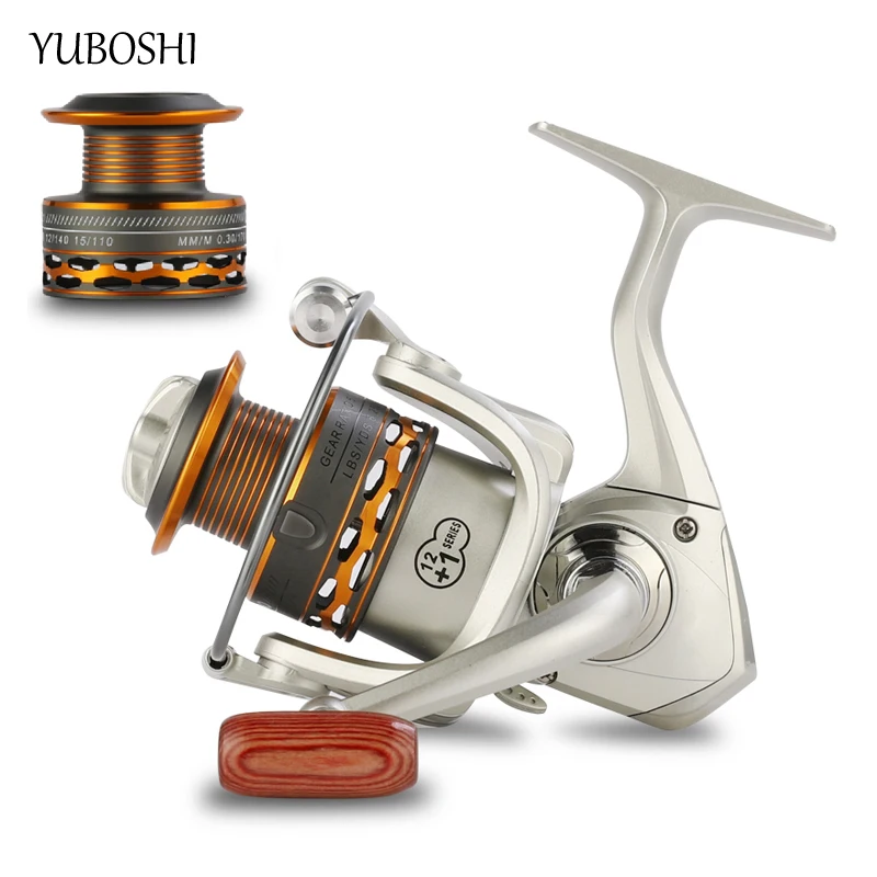 

2023 New 5.2:1Gear Ratio Sturdy With Spare Spool Fishing Wheel 12+1BB High-quality Left/Right Hand Spinning Fishing Reels