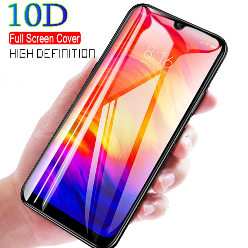 

10D Full Screen Cover Tempered Glass For Xiaomi Redmi Note 7 Screen Protector Protective Glass For Xiaomi Mi CC9 E A3 9 Se Film
