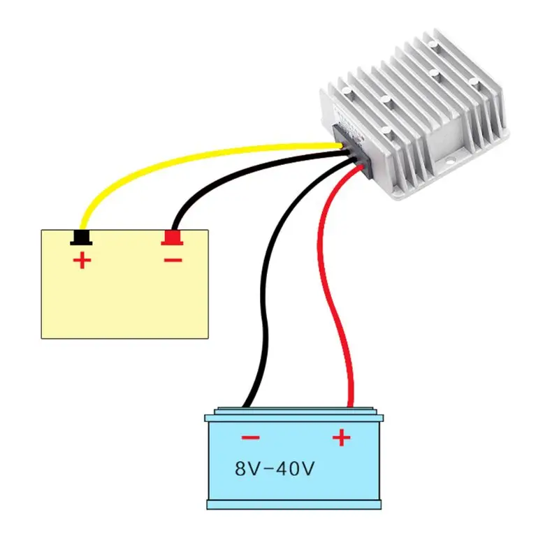 

DC Voltage Stabilizer 8-40V to 12V 3A 6A 36W 72W Power Supply Converter Waterproof Dustproof Boost Step Down Regulator