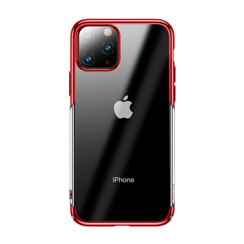Baseus Роскошный чехол для телефона с покрытием для iPhone 11 Pro Max 11Pro Чехол Жесткий PC задняя крышка для iPhone11 защитный чехол Coque Fundas - Цвет: Красный