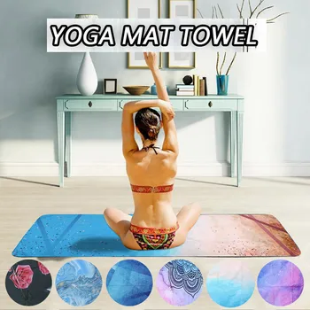 

Non-slip Yoga Mat Fitness Thin Print Sports Exercise Floor Mats For Women Men Exercise Cover Towel Blanket Gymnastic Pilates Pad