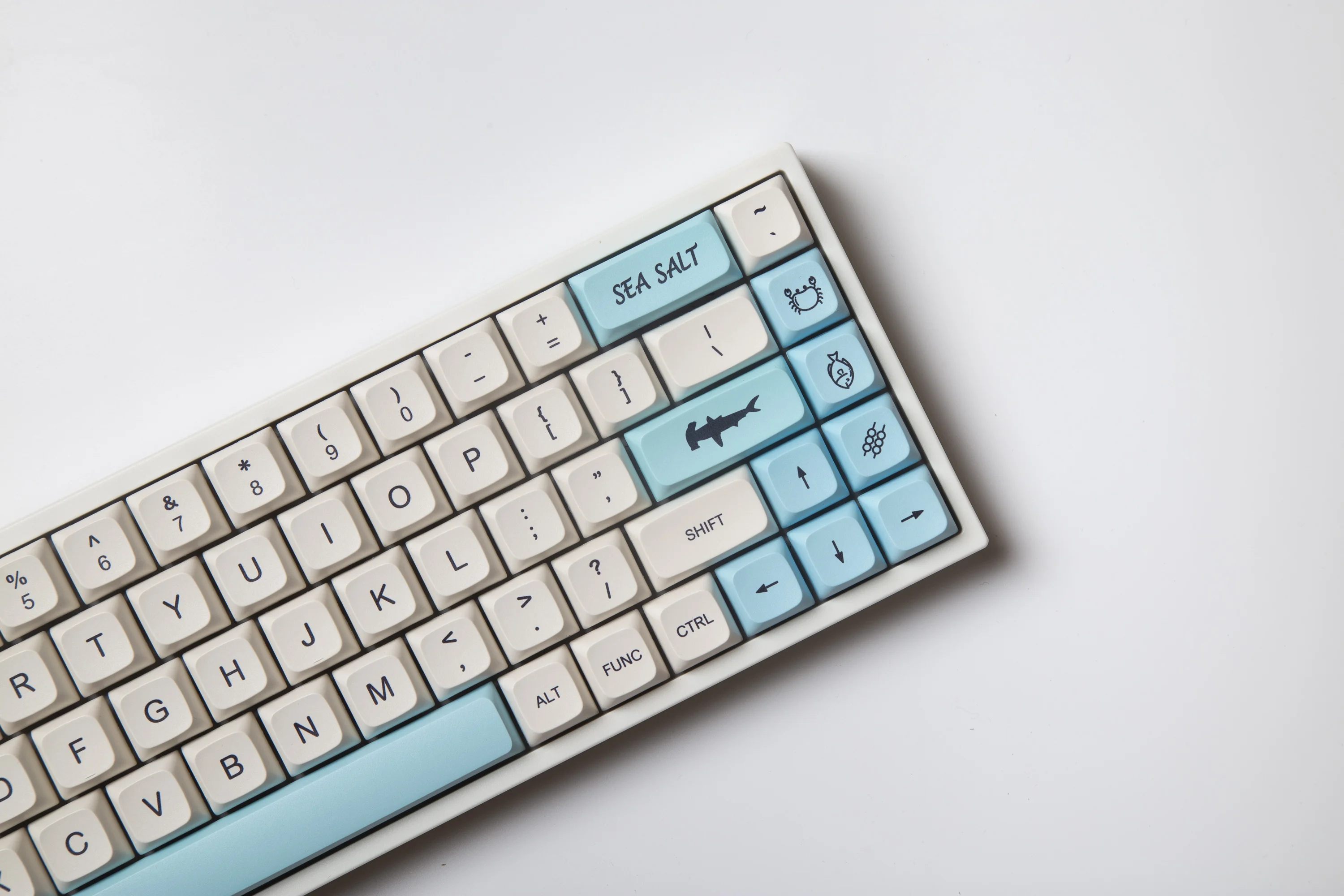 pc keypad 138 Keys XDA Keycaps PBT Dye Sub Keycaps Sea Salt Theme Cherry Layout For Mx Switch Mechanical Keyboard 61 74 68 84 87 96 980M best mechanical keyboard for office