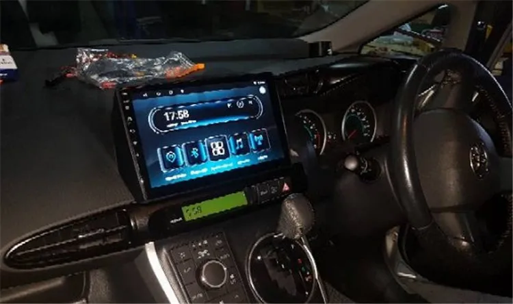 Yulbro Восьмиядерный Автомобильный мультимедийный для 10 дюймов Toyota Wish автомобильный dvd Радио bluetooth gps навигация видео ips рулевое колесо управление