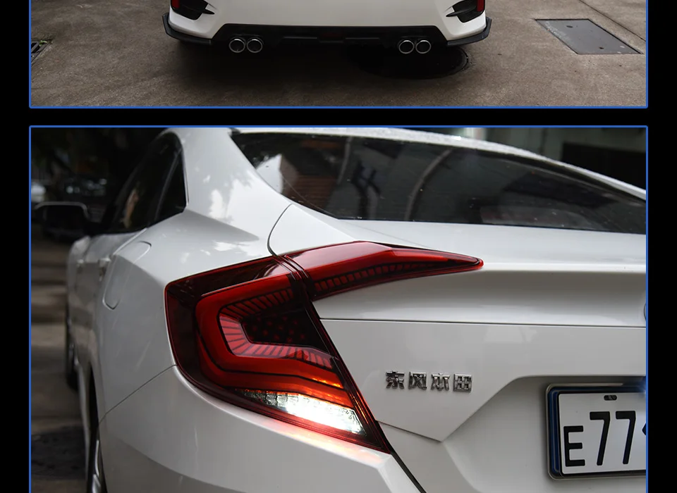 Задний фонарь для автомобиля Honda Civic G10 X- светодиодный задние фары, противотуманные фары Дневные ходовые огни DRL Тюнинг автомобилей Автомобильные аксессуары